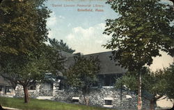Daniel Lincoln Memorial Library Brimfield, MA Postcard Postcard Postcard