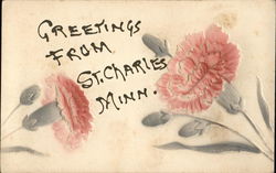Greetings from St. Charles Minn. Minnesota Postcard Postcard Postcard