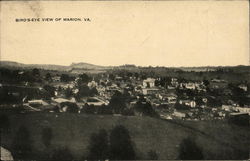 Bird's Eye View Marion, VA Postcard Postcard Postcard