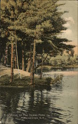 A Glimpse of Pine Island Park Manchester, NH Postcard Postcard Postcard