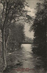 Brook Between Upper and Lower Lake, Mount Holyoke College South Hadley, MA Postcard Postcard Postcard