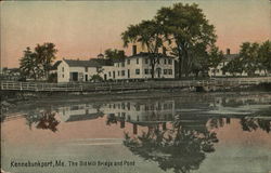 The Old Mill Bridge and Pond Postcard