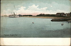 Beach Scene Popham Beach, ME Postcard Postcard 