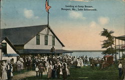 Landing at Camp Benson, Lake Sebasticook Postcard