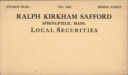 Ralph Kirkham Stafford Local Securities Ralph Kirkham Stafford Local Securities