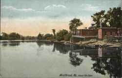 Above the Dam Westbrook, ME Postcard Postcard Postcard