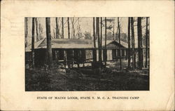 State of Maine Lodge, State Y.M.C.A. Training Camp Postcard