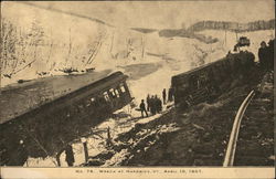 Train Wreck, April 10, 1907 Hardwick, VT Postcard Postcard Postcard
