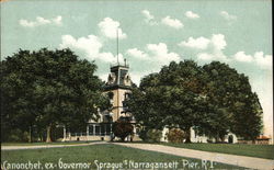 Canonchet, Ex-Governor Sprague's Residence Narragansett, RI Postcard Postcard Postcard