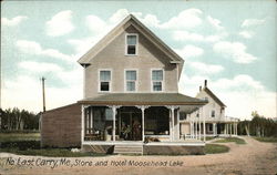 Store and Hotel Moosehead Lake North East Carry, ME Postcard Postcard Postcard