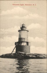 Sakonnet Light Rhode Island Postcard Postcard Postcard
