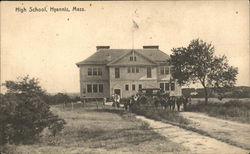 High School Hyannis, MA Postcard Postcard Postcard