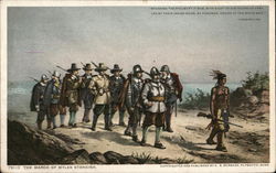 The March of Miles Standish Postcard