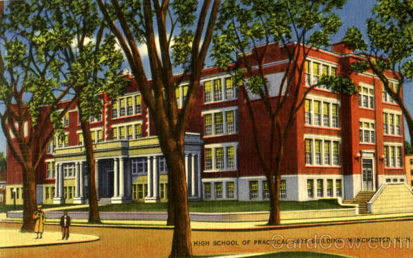 High School Of Practical Arts Building Manchester New Hampshire