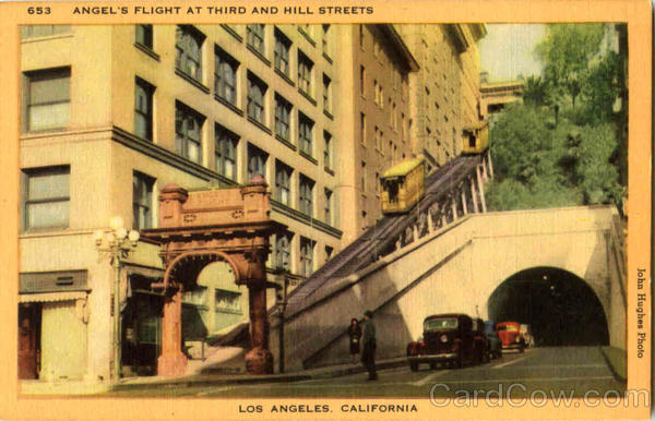 Angel's Flight At Third And Hill Streets Los Angeles California
