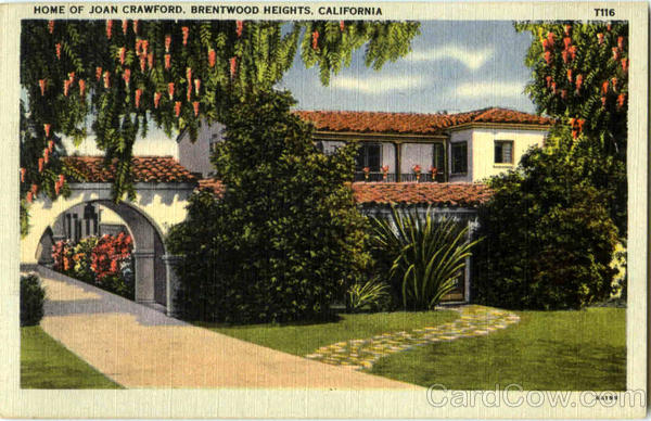 Home Of Joan Crawford Brentwood Heights California