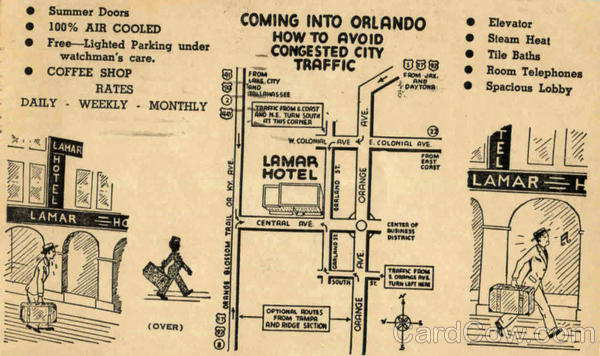 Coming Into Orlando Lamar Hotel Florida