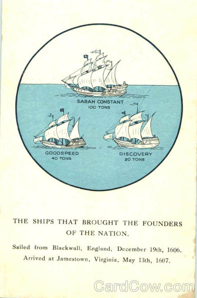 The Ships That Brought The Founders Of The Nation Franklin Virginia
