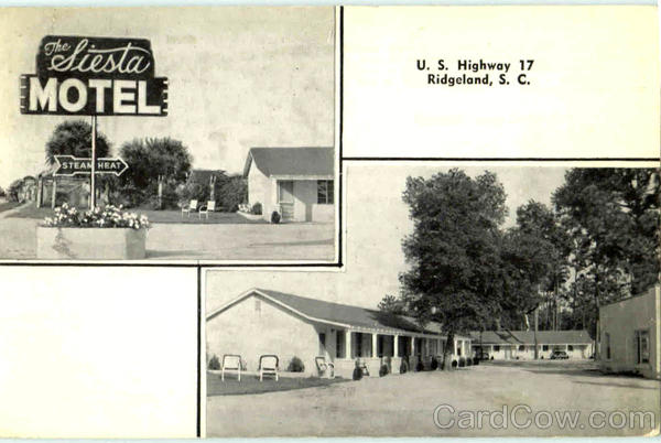 The Siesta Motel, U. S. Highway 17 Ridgeland South Carolina