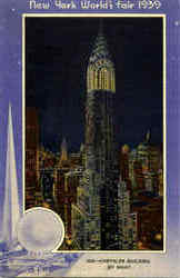 Chrysler Building At Night Postcard