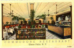Commodore Restaurant Glens Falls, NY Postcard Postcard