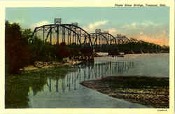 Platte River Bridge Fremont, NE Postcard Postcard