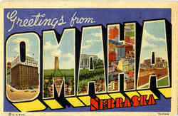 Greetings From Omaha Postcard