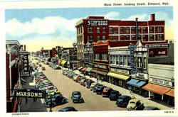 Main Street Looking South Fremont, NE Postcard Postcard