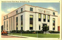 Emanuel County Court House Swainsboro, GA Postcard Postcard