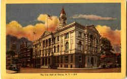 The City Hall At Elmira Postcard