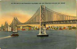 San Francisco Oakland Bay Bridge Postcard