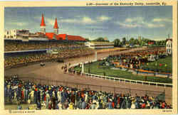 Souvenir Of The Kentucky Derby Louisville, KY Postcard Postcard