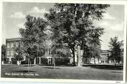 High School St. Charles, MO Postcard Postcard