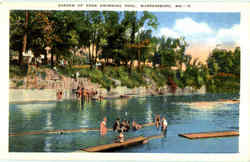 Garden Of Eden Swimming Pool Postcard