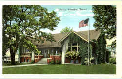 Library Columbus, WI Postcard Postcard