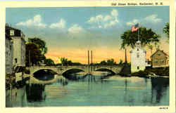 Old Stone Bridge Rochester, NH Postcard Postcard