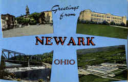 Greetings From Newark Postcard
