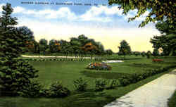 Sunken Gardens, Glenwood Park Postcard