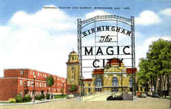 Terminal Station And Subway Birmingham, AL Postcard Postcard