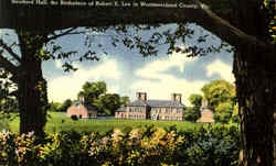 Stratford Hall, the Birthplace of Robert E. Lee Virginia Postcard Postcard