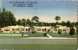 Rainbow Lodge, 4241 Fourth St Postcard
