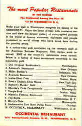 The Most Popular Restaurants in the Nation Postcard