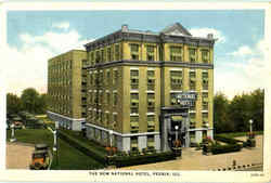 The New National Hotel, 217 North Jefferson Avenue Peoria, IL Postcard Postcard