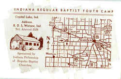 Indiana Regular Baptist Youth Camp, R. D. 5 Postcard