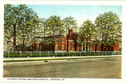 Illinois Central Railroad Hospital Postcard