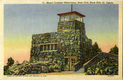 Mount Coolidge Observatory , State Park Custer, SD Postcard Postcard