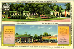 Lane's Tourist Court And Dining Room, U. S. Route 17 Postcard