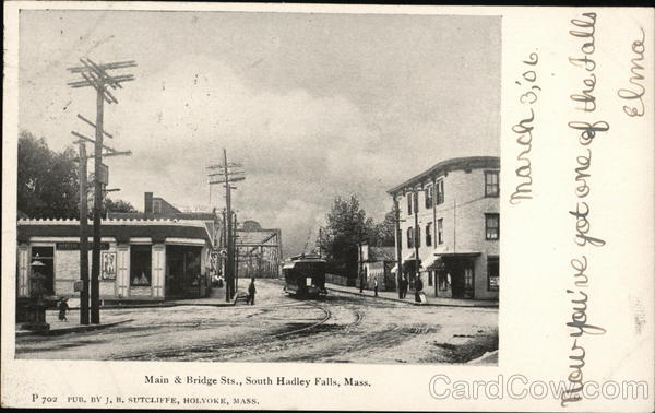 Main and Bridge Streets South Hadley Massachusetts