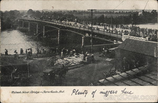 Wabash River Bridge Terre Haute Indiana