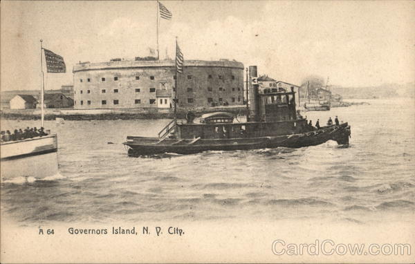 View of Governors Island New York